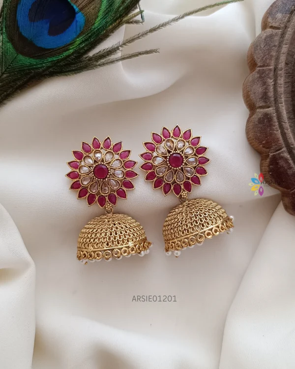 Beautiful flower design jumka