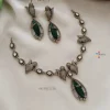 Party Wear Green Victorian Necklace