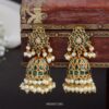 Green Stone Bridal Jhumka