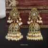 Green Stone Bridal Jhumka