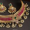 Bridal Kemp and Green Stone Choker