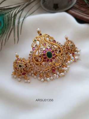 Kemp Stone Peacock Design Hair Clip
