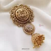 Lakshmi and Flower Design Hair Brooch