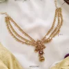 Temple Hair Brooch with Gold Bead Chain