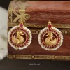 Peacock with Pearl and Kemp Stone Ear Studs