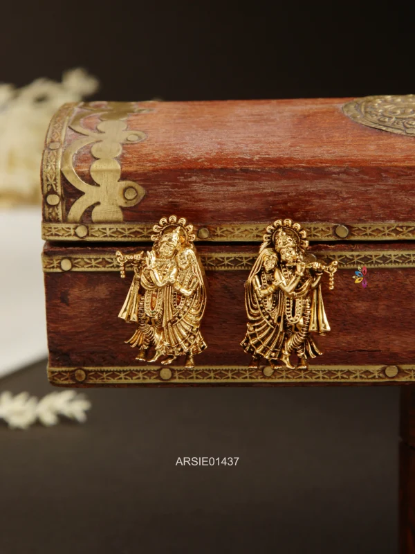 Radha Krishna Ear Studs