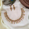 Peacock Design Emerald Stone Necklace