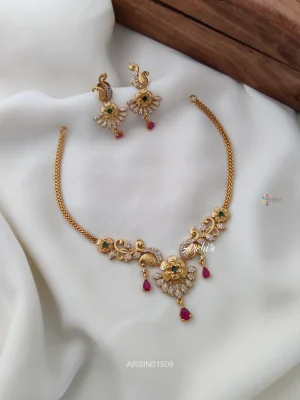 Simple Peacock AD Necklace