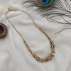 Trendy Antique Gold Ball Necklace