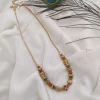 Simple Antique Gold Ball Necklace